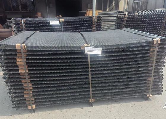 বোনা কম্পনকারী খনির স্ক্রিন জাল আকার 12.5mm ডাবল crimped