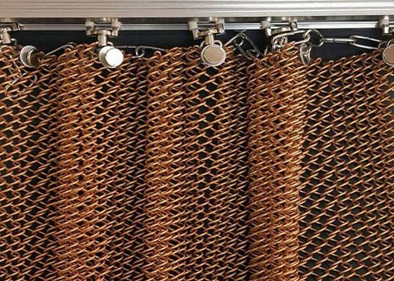 ১.০মিমি তারের ধাতব কয়েল ড্রাপারি পর্দা