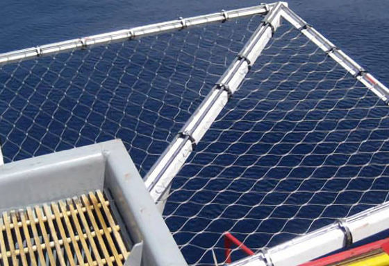 304 304L দড়ি হেলিডেক ঘের নিরাপত্তা নেট গিঁটযুক্ত দড়ি জাল