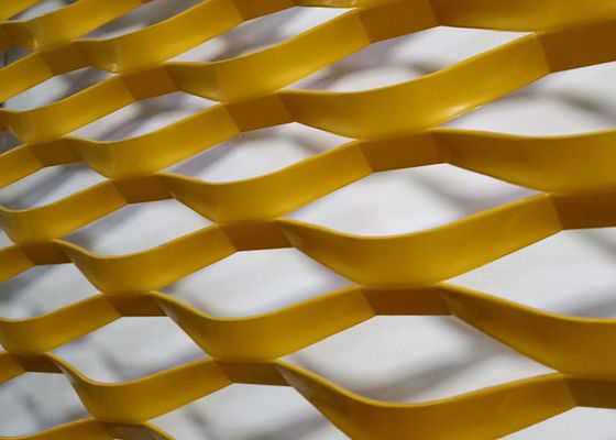 পাউডার লেপা অ্যালুমিনিয়াম প্রসারিত ধাতব জাল বিল্ডিং আবরণ ফ্যাসেড জন্য