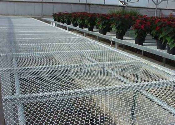 স্টেইনলেস স্টিল প্রসারিত মেটাল জাল 2'–10' দৈর্ঘ্য 34%–70% খোলা এলাকা