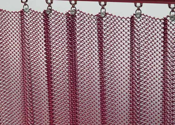 ১.০মিমি তারের ধাতব কয়েল ড্রাপারি পর্দা