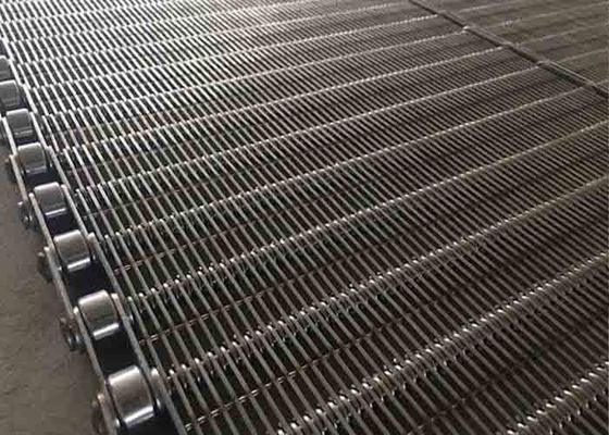 খাদ্য গ্রেড স্টেইনলেস স্টীল চোখের লিঙ্ক বেল্ট SS304 SS316 কাস্টম প্রস্থ